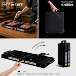 Kikihuose 1800W Double Induction Cooktop with Timer
