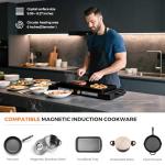 Kikihuose 1800W Double Induction Cooktop with Timer