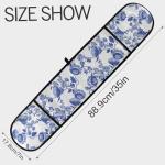 Blue Floral Double Oven Mitts - Heat Resistant