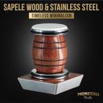 Roller Knife Sharpener Kit - Premium Wood, 4-Angle