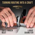 Roller Knife Sharpener Kit - Premium Wood, 4-Angle