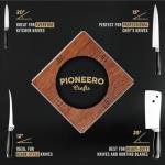 Roller Knife Sharpener Kit - Premium Wood, 4-Angle