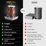 Roller Knife Sharpener Kit - Premium Wood, 4-Angle