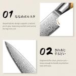 Damascus Paring Knife with Ergonomic Olive Wood Handle