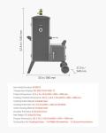 VEVOR Heavy-Duty Charcoal Offset Smoker with Grates