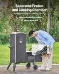 VEVOR Heavy-Duty Charcoal Offset Smoker with Grates