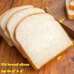 TNLOJI 4-Slice Black Stainless Steel Toaster