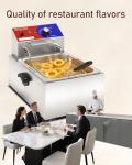 12L Electric Commercial Deep Fryer with Basket