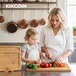 Kikcoin 3-Piece Bamboo Cutting Board Set