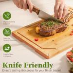 Kikcoin 3-Piece Bamboo Cutting Board Set