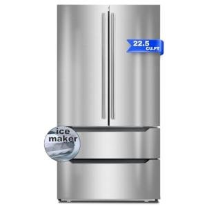 Stainless Steel French Door Refrigerator with Ice Maker