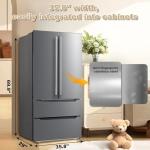 Stainless Steel French Door Refrigerator with Ice Maker