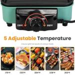 TeqHome 1500W Smokeless Indoor Grill & Raclette