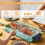 TeqHome 1500W Smokeless Indoor Grill & Raclette