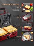 Fohere 3-in-1 Waffle and Sandwich Maker