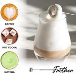 PowerLix Handheld Milk Frother with Stand