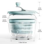 4.24Qt Salad Spinner and Vegetable Dryer, Green
