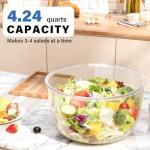 4.24Qt Salad Spinner and Vegetable Dryer, Green