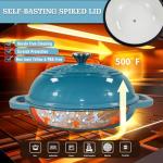 Teal Enameled Cast Iron Dutch Oven & Bread Pan