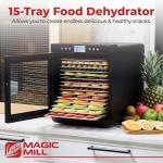 Magic Mill Food Dehydrator with 15 Steel Trays