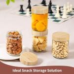 16 Oz Glass Overnight Oats Jars - 4 Pack