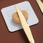 Gold Stainless Steel Steak Knife Set of 4