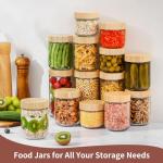 16 Oz Glass Overnight Oats Jars - 4 Pack