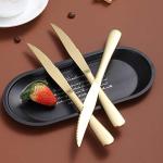 Gold Stainless Steel Steak Knife Set of 4