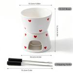 YumiPLUS Sweet Cheese Fondue Set with Forks