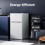BANGSON 3.2 CU.FT Mini Fridge with Freezer