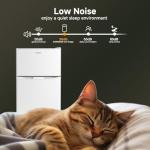 BANGSON 3.2 CU.FT Mini Fridge with Freezer