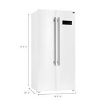 Forno Salerno 33" Side-by-Side Refrigerator with LED Controls