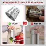 Stainless Steel Cheese Grater and Vegetable Slicer