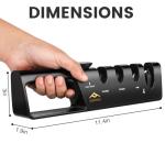 ADDYNO 4-in-1 Knife Sharpener with Scissors Slot
