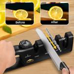 ADDYNO 4-in-1 Knife Sharpener with Scissors Slot