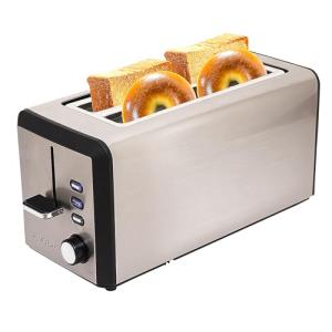 4-Slice Stainless Steel Toaster with Extra-Wide Slots