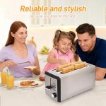 4-Slice Stainless Steel Toaster with Extra-Wide Slots