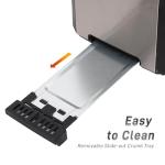 4-Slice Stainless Steel Toaster with Extra-Wide Slots