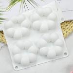 Flower-Shaped Silicone Donut Molds - 6 Cavity