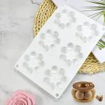 Flower-Shaped Silicone Donut Molds - 6 Cavity