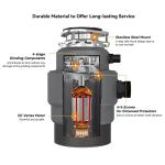 Chooba 3/4HP Continuous Feed Garbage Disposal