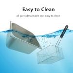 Heavy-Duty Electric Deep Fryer with Baskets