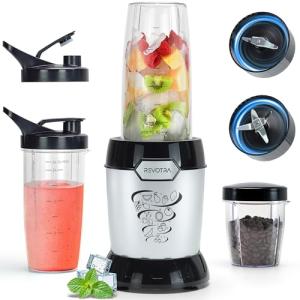 1200W Personal Smoothie Blender with Travel Cups
