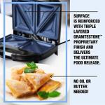 Granitestone Nonstick Sandwich Maker & Panini Grill