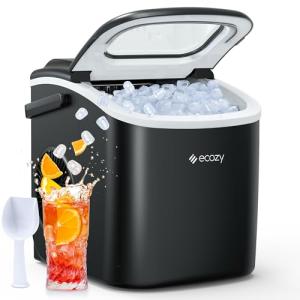 Portable Countertop Ice Maker with Auto-Cleaning