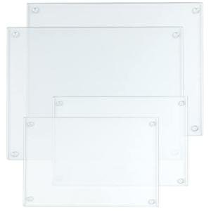 Hacaroa 4 Pack Non-Slip Tempered Glass Cutting Boards
