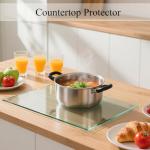 Hacaroa 4 Pack Non-Slip Tempered Glass Cutting Boards