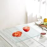 Hacaroa 4 Pack Non-Slip Tempered Glass Cutting Boards