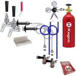 Kegco 2-Tap Stainless Steel Kegerator Kit