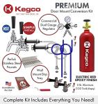Kegco 2-Tap Stainless Steel Kegerator Kit